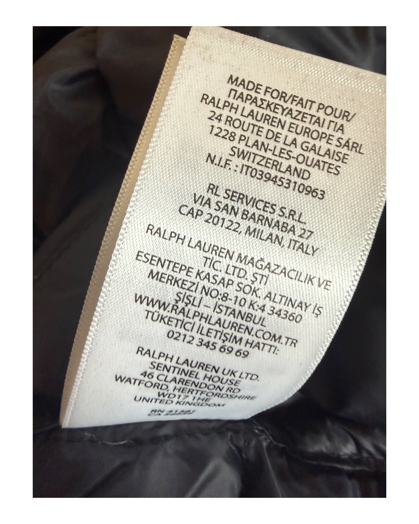 Polo Ralph Lauren Steppjacke schwarz Größe L