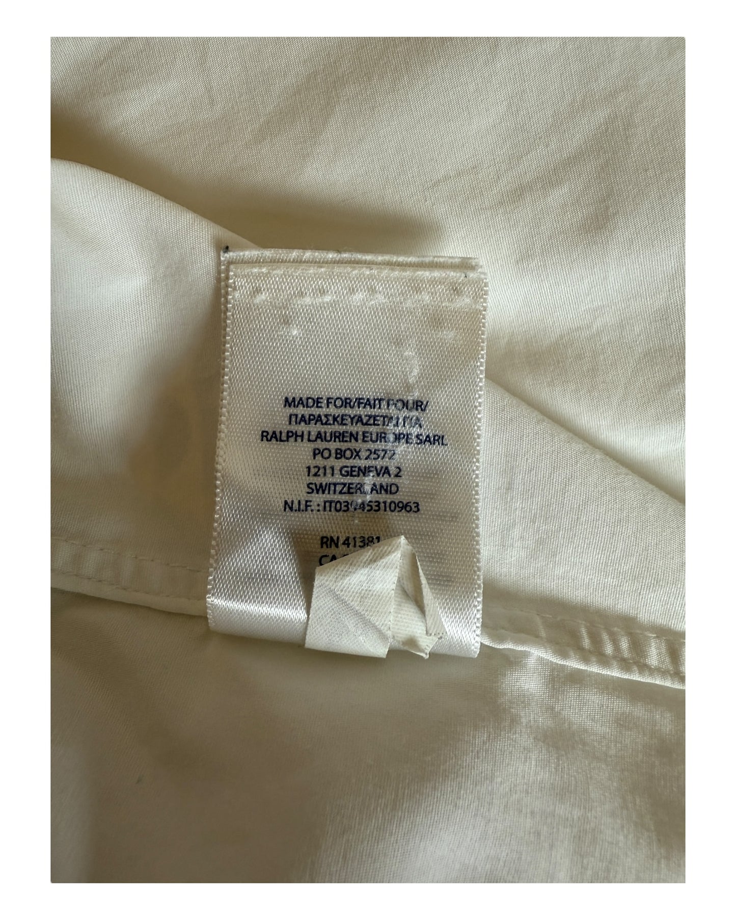 Polo Ralph Lauren Hemd weiß Größe M