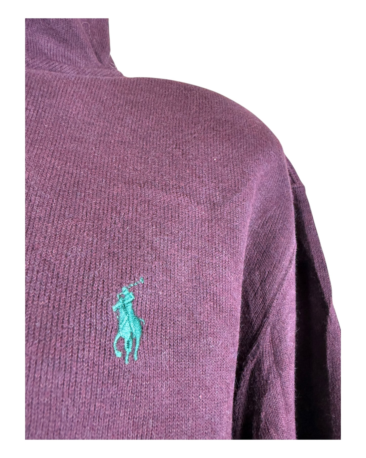 Polo Ralph Lauren Half Zip Pullover bordeauxrot Größe L