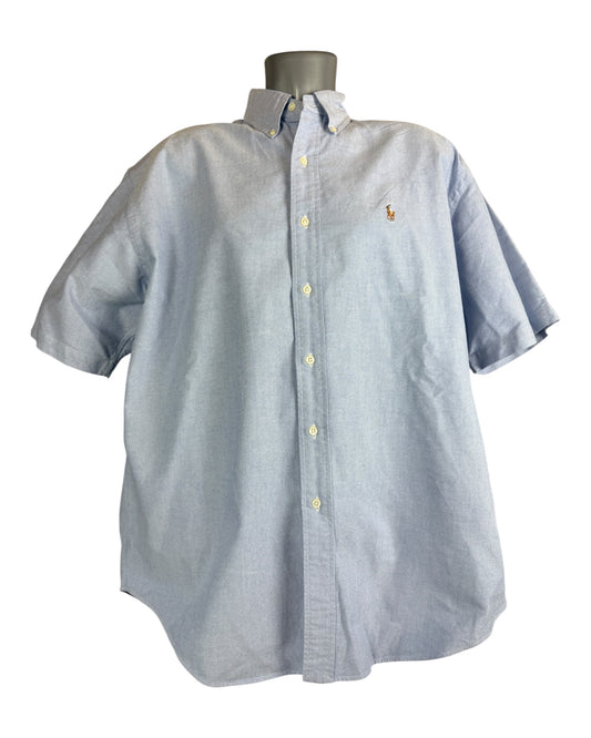 Polo Ralph Lauren kurzarm Oxfordhemd hellblau Größe L