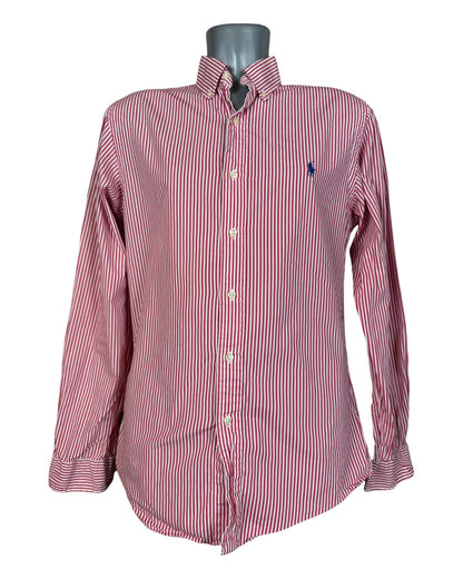 Polo Ralph Lauren Hemd rot weiß gestreift Größe M