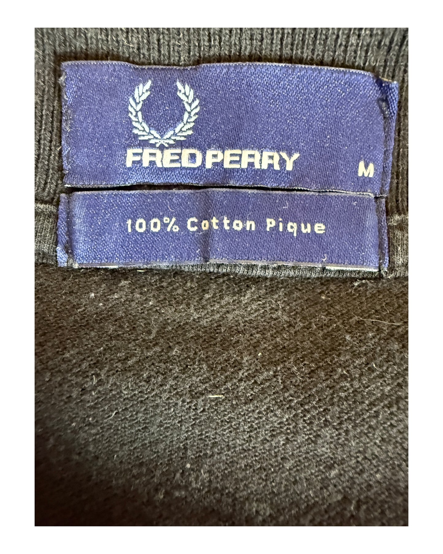 Fred Perry Poloshirt schwarz Größe M