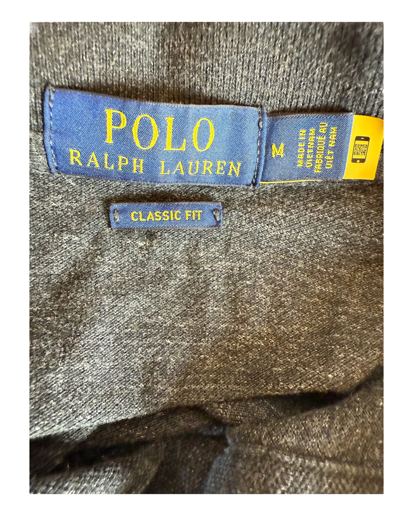 Polo Ralph Lauren Poloshirt schwarz meliert Größe M