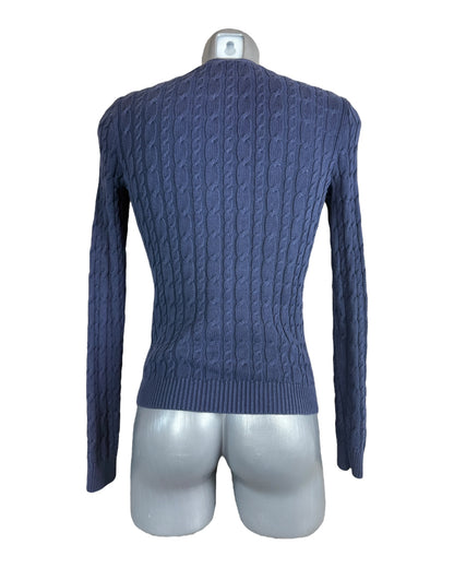 Polo Ralph Lauren Zopfmuster Cardigan marineblau Größe S