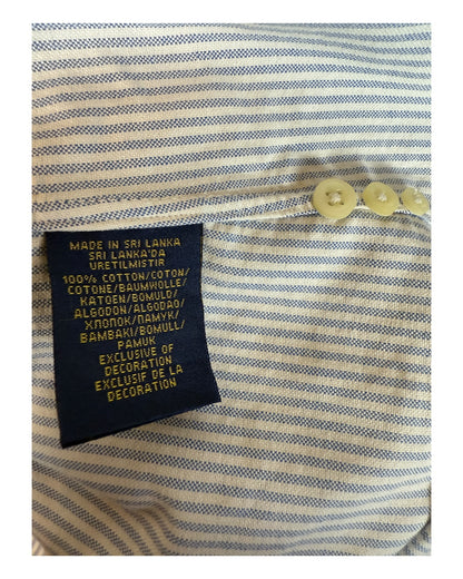 Polo Ralph Lauren Oxfordhemd Bluse blau weiß gestreift Größe L