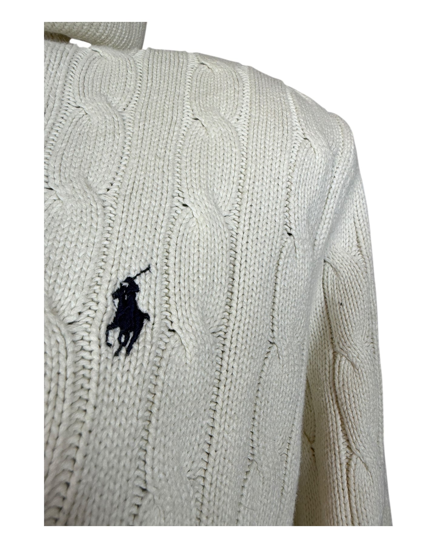 Polo Ralph Lauren Rollkragenpullover weiß Größe XL