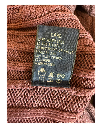 Polo Ralph Lauren Zopfmuster Pullover lila Größe M