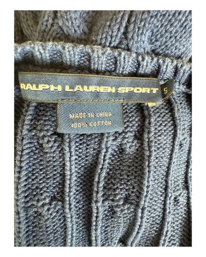 Polo Ralph Lauren Zopfmuster Pullover marineblau Größe S