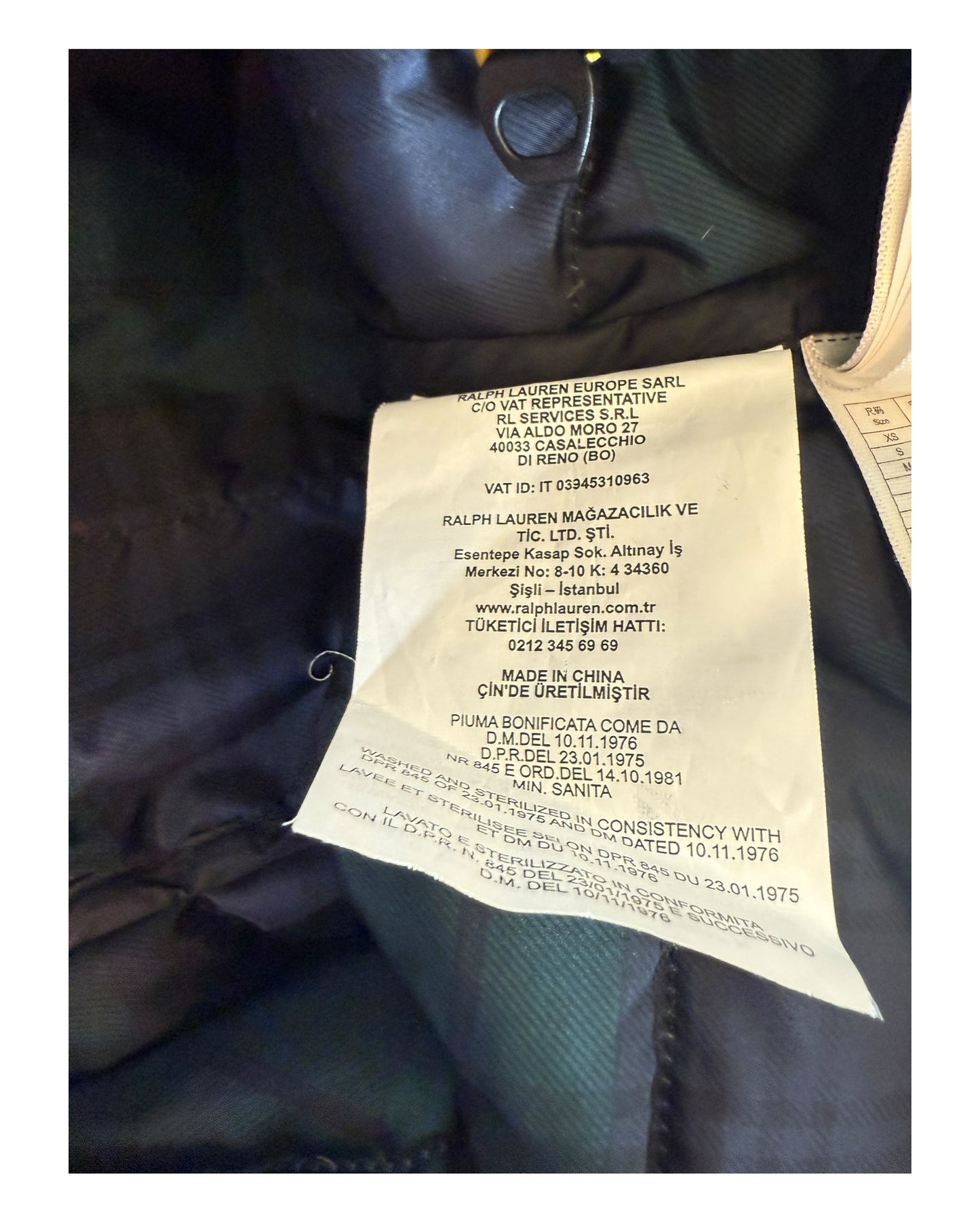 Polo Ralph Lauren Steppweste schwarz Größe M