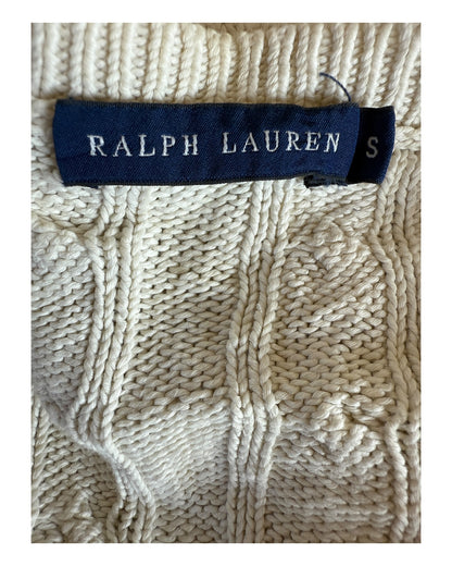 Polo Ralph Lauren Zopfmuster Pullover beige Größe S