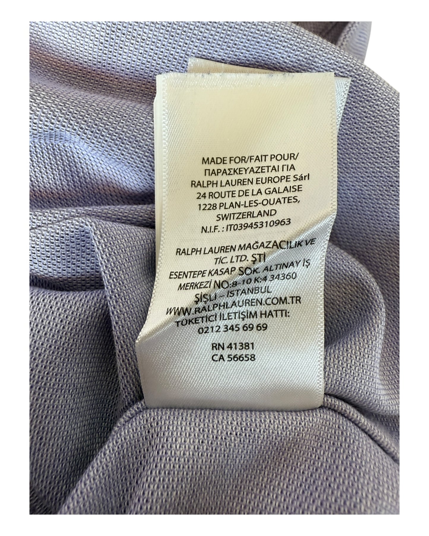 Polo Ralph Lauren Knit Oxford Bluse flieder Größe M