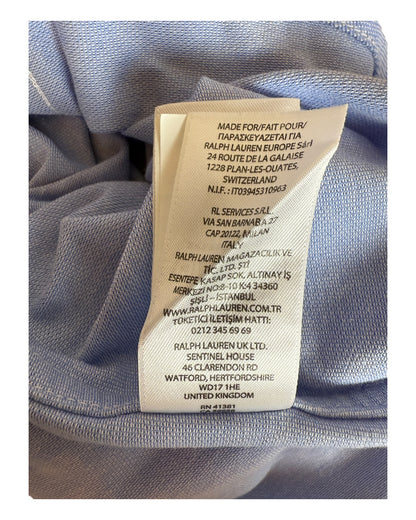 Polo Ralph Lauren Knit Oxford Bluse hellblau Größe S