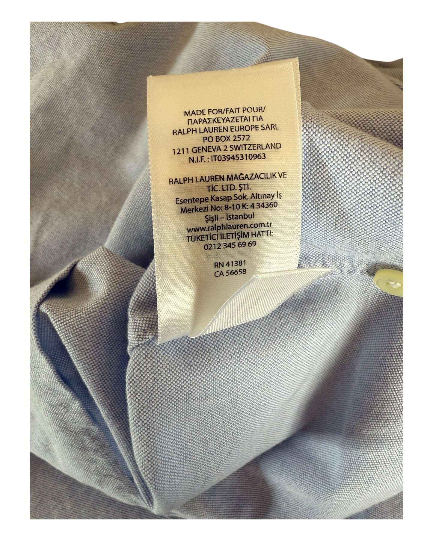 Polo Ralph Lauren Oxfordhemd Bluse hellblau Größe L