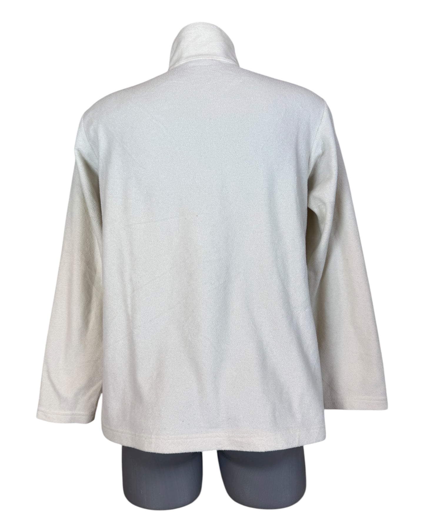 Patagonia Fleece Half Zip Pullover weiß Größe M