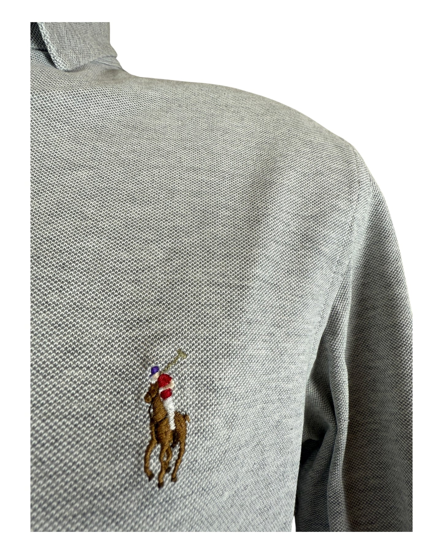 Polo Ralph Lauren Knit Oxfordhemd grau Größe M