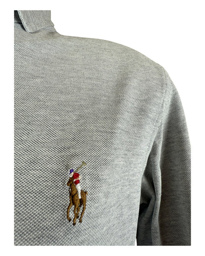 Polo Ralph Lauren Knit Oxfordhemd grau Größe M