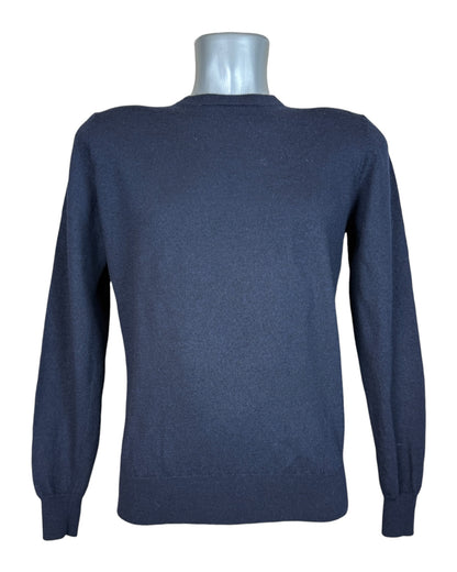 Suit Supply Pullover Merinowolle marineblau Größe M