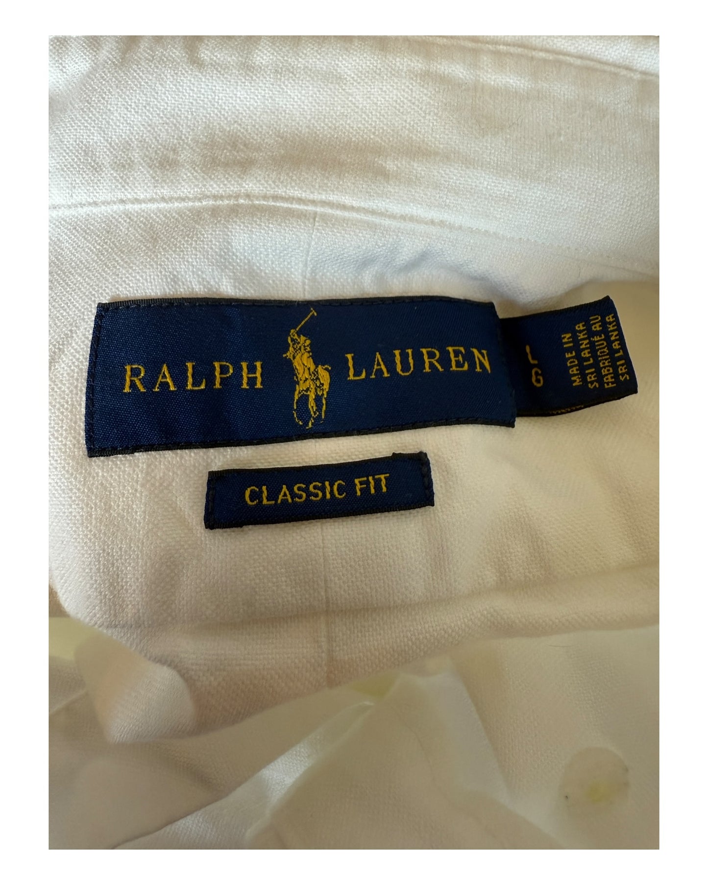 Polo Ralph Lauren Oxfordhemd weiß Größe L