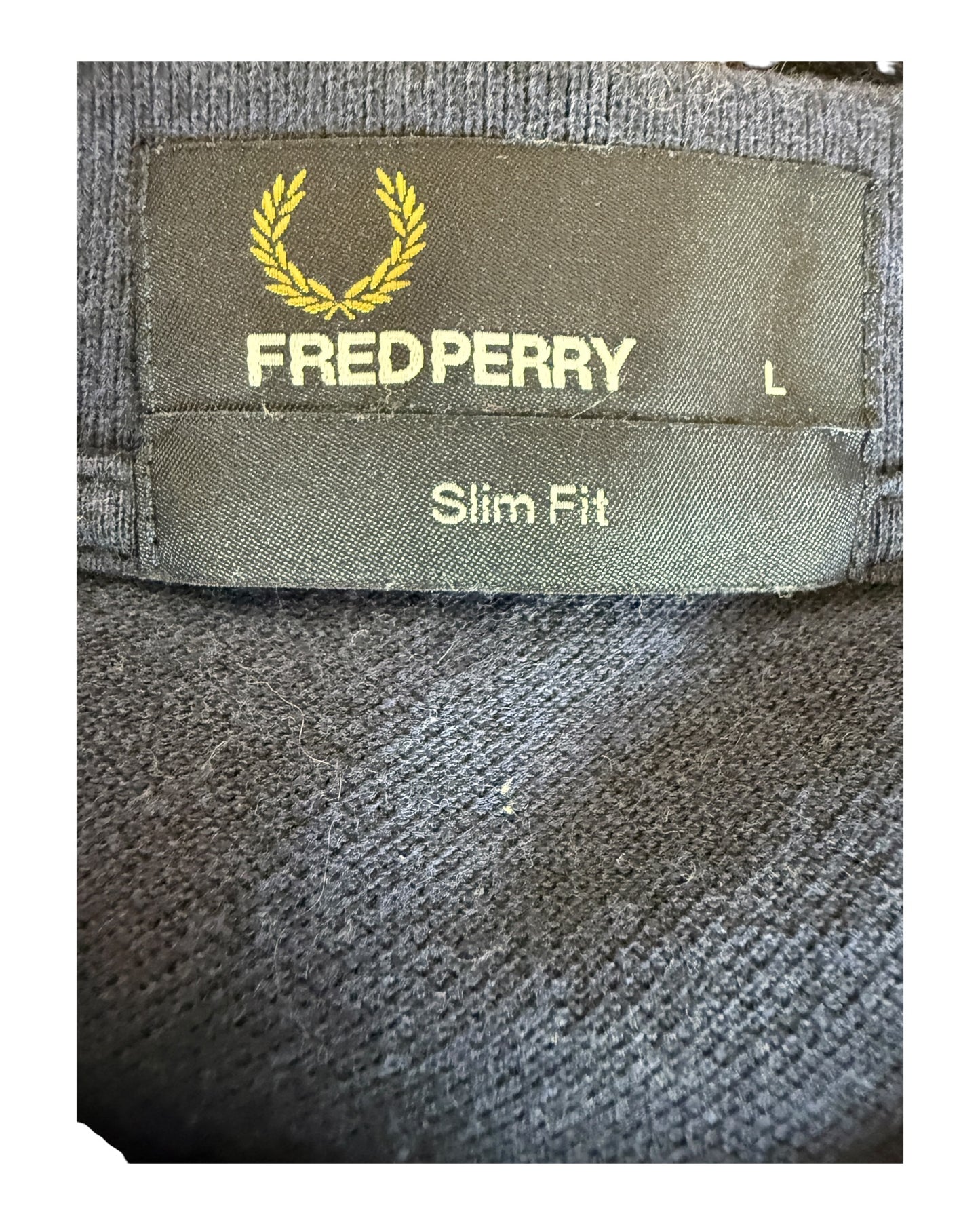 Fred Perry Poloshirt marineblau Größe L