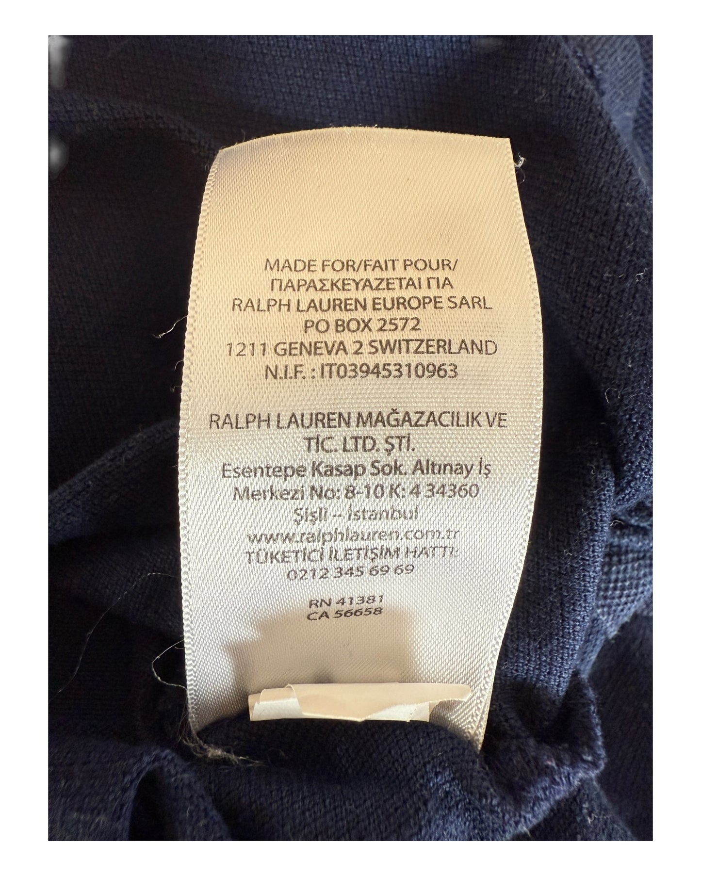 Polo Ralph Lauren Poloshirt marineblau Größe L