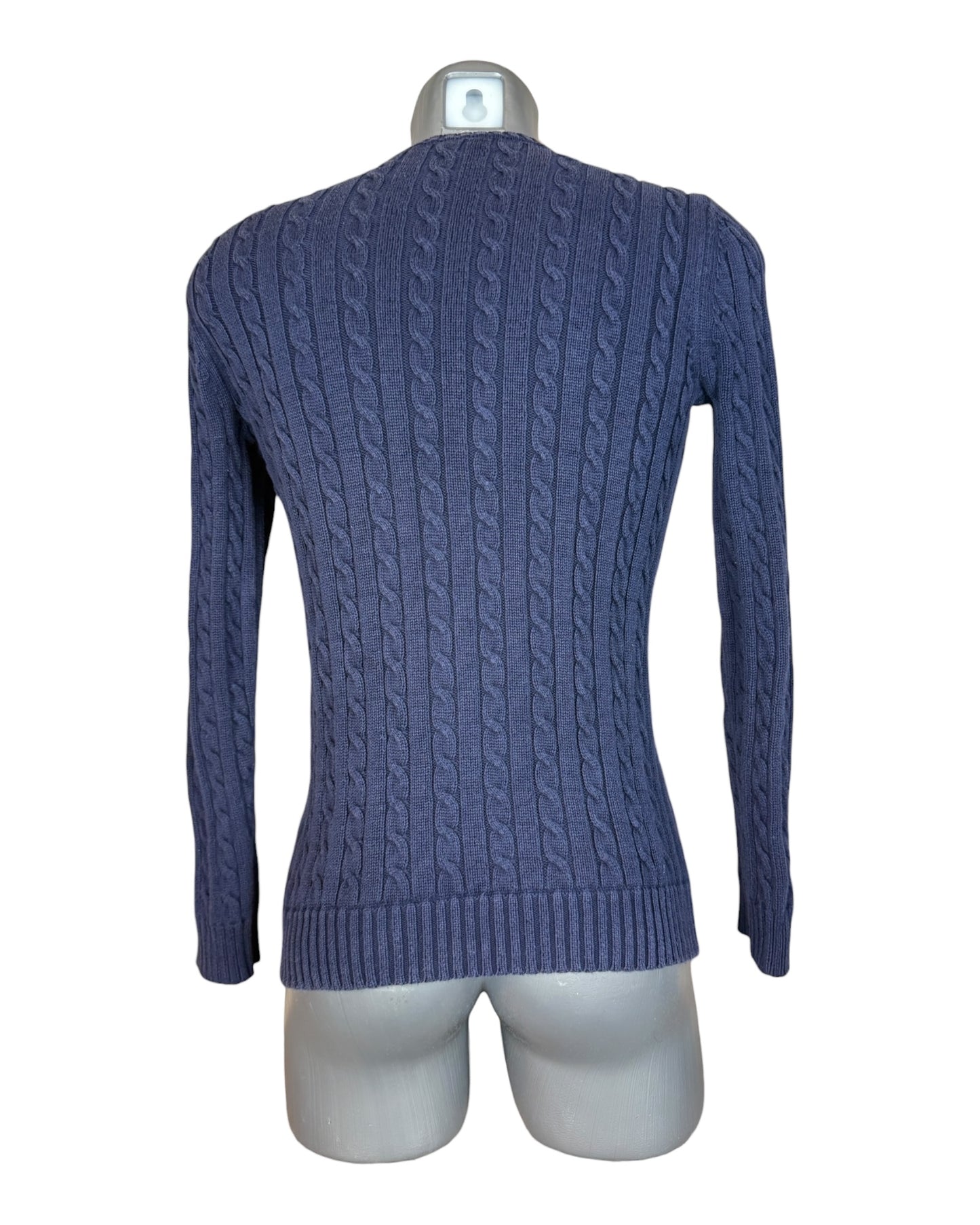 Polo Ralph Lauren Zopfmuster Pullover marineblau Größe S