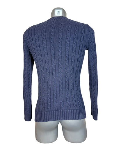 Polo Ralph Lauren Zopfmuster Pullover marineblau Größe S