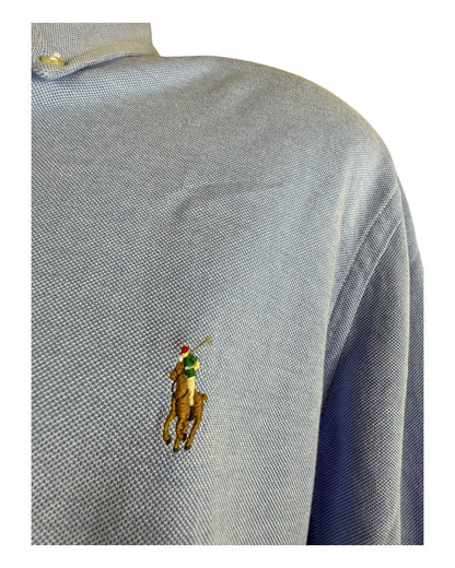 Polo Ralph Lauren Knit Oxfordhemd hellblau Größe L