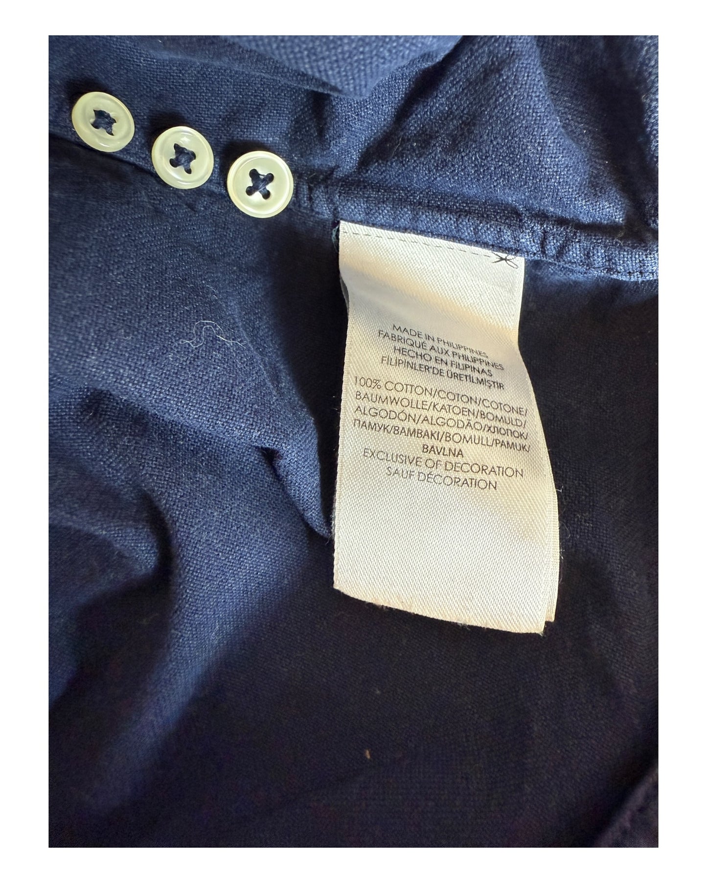 Polo Ralph Lauren Oxfordhemd marineblau Größe M