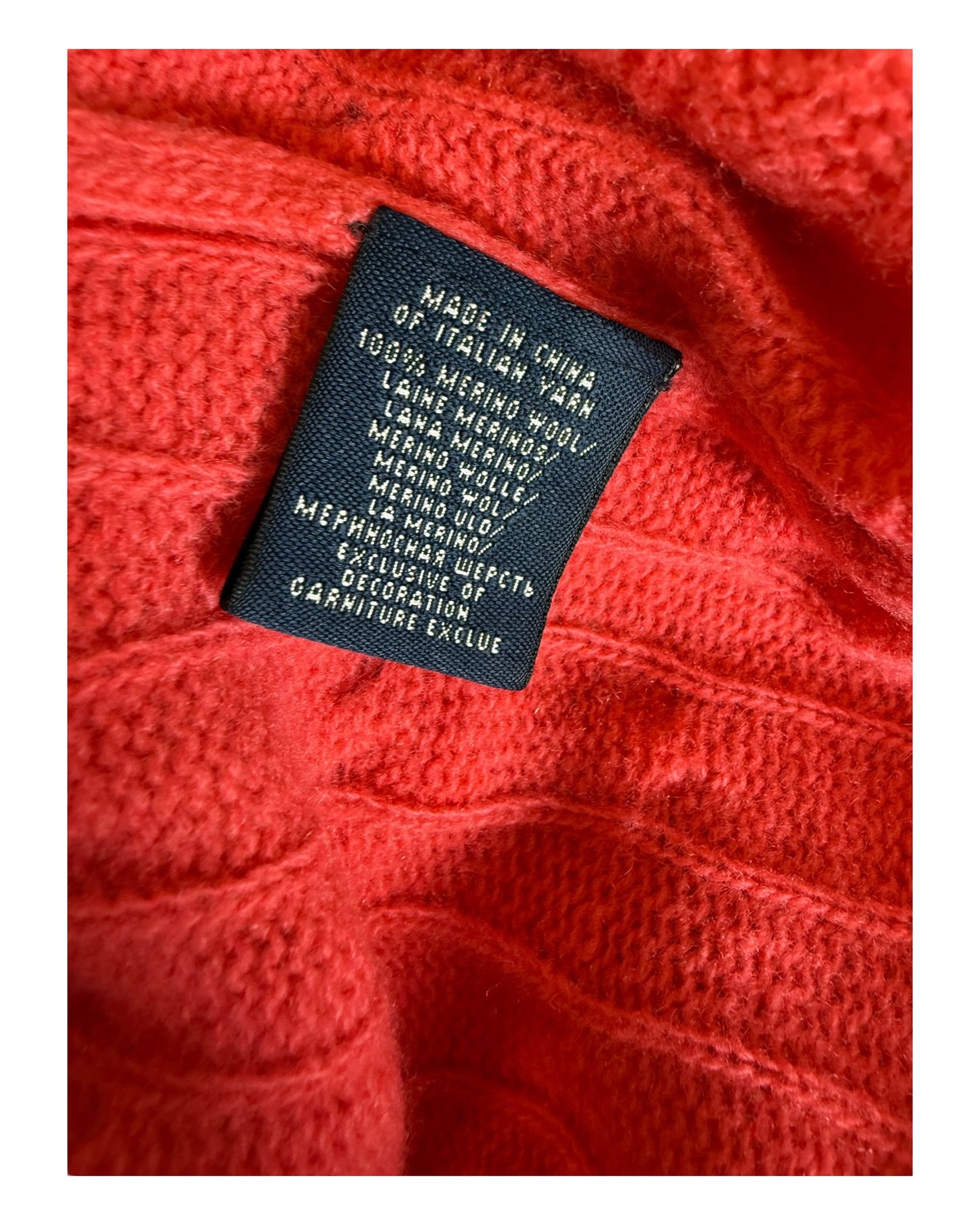 Polo Ralph Lauren Zopfmuster Pullover rosa Größe S