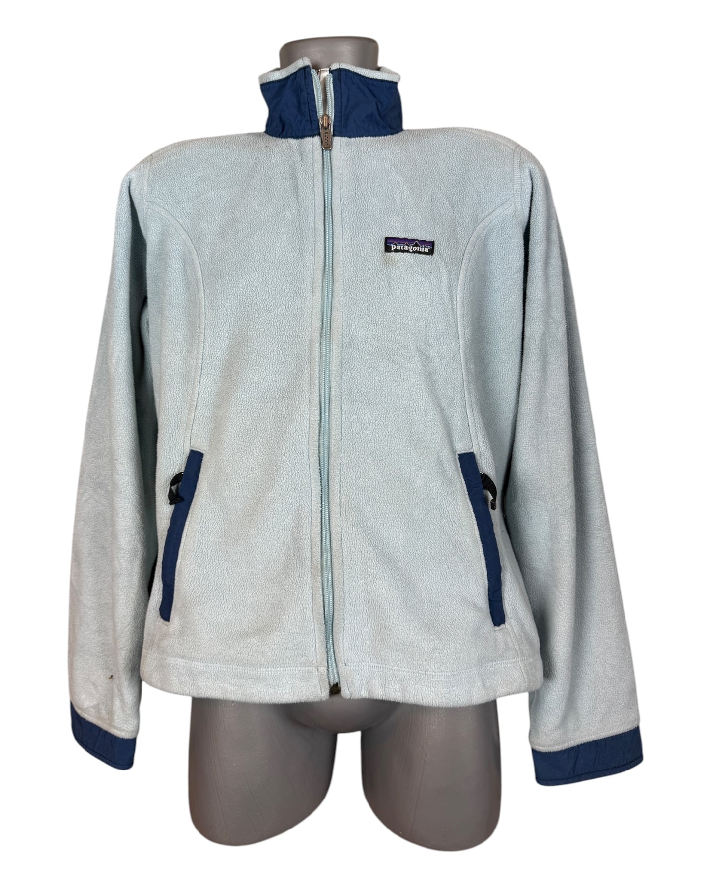 Patagonia Fleece Jacke hellblau Größe L