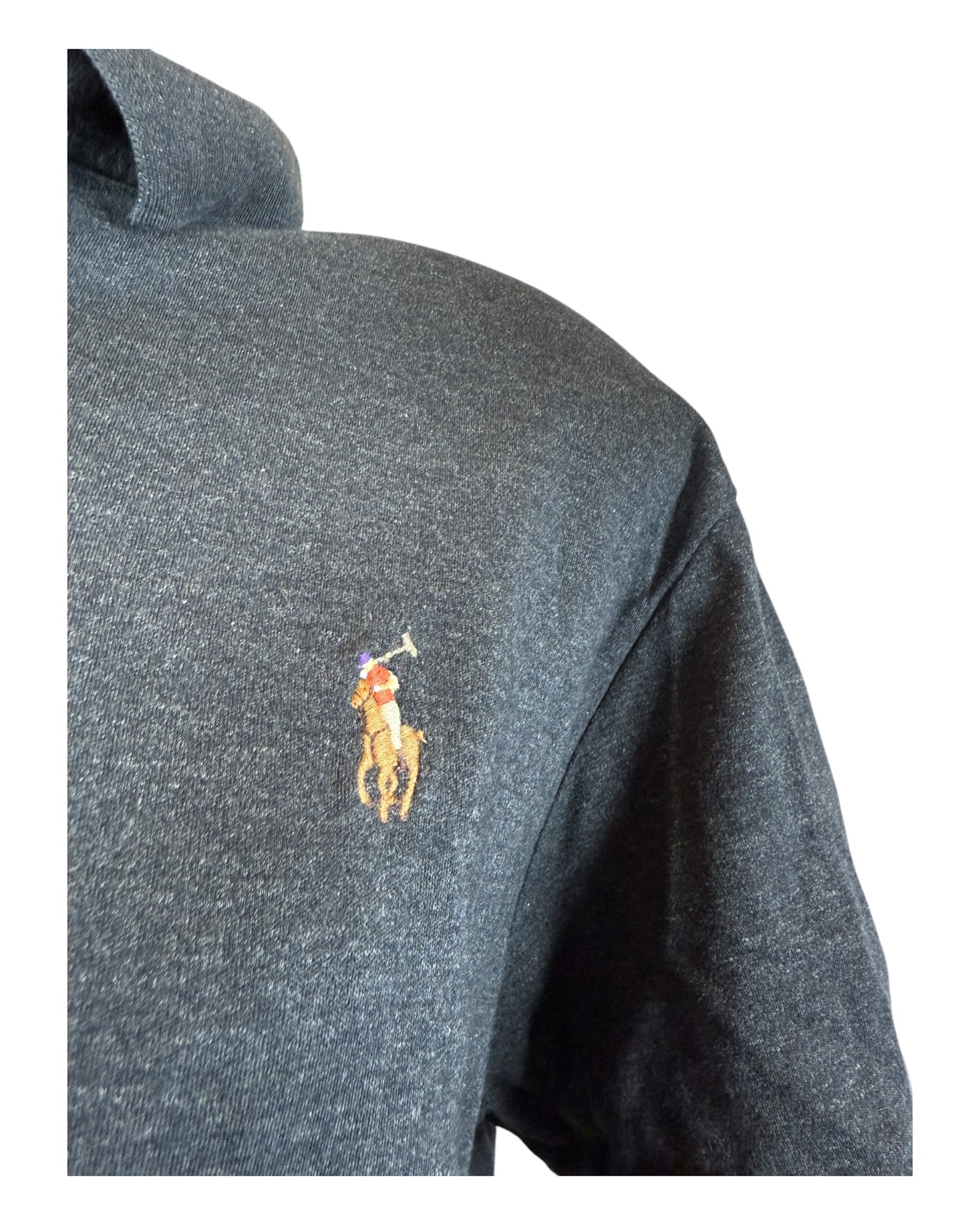Polo Ralph Lauren Poloshirt schwarz meliert Größe L