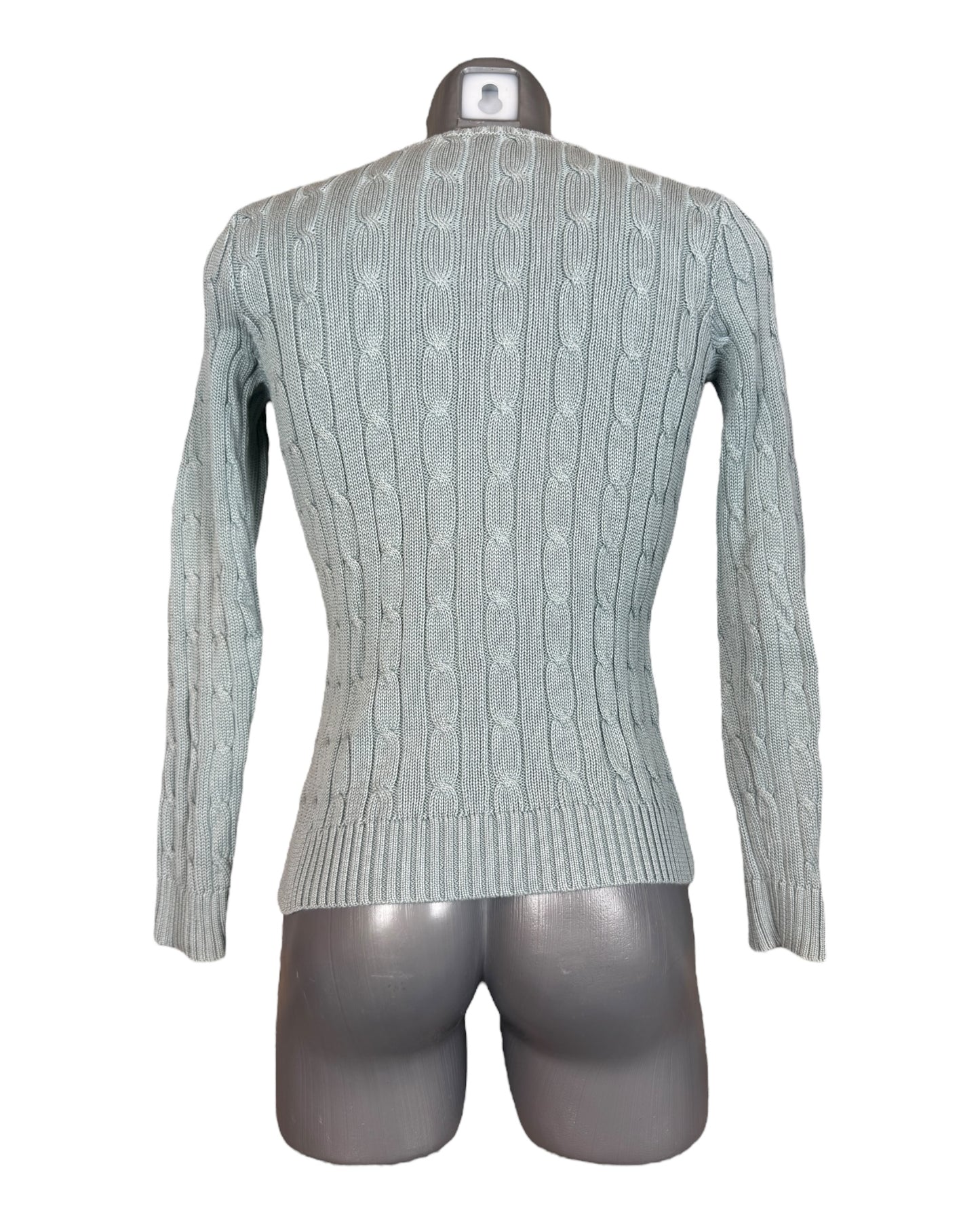 Polo Ralph Lauren Zopfmuster Pullover hellblau Größe M