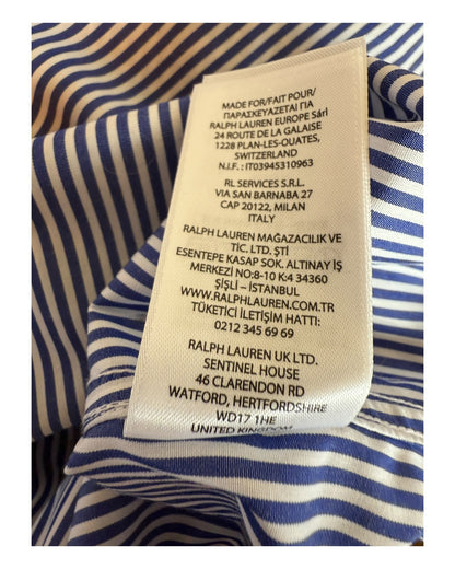 Polo Ralph Lauren Hemd blau weiß gestreift Größe L