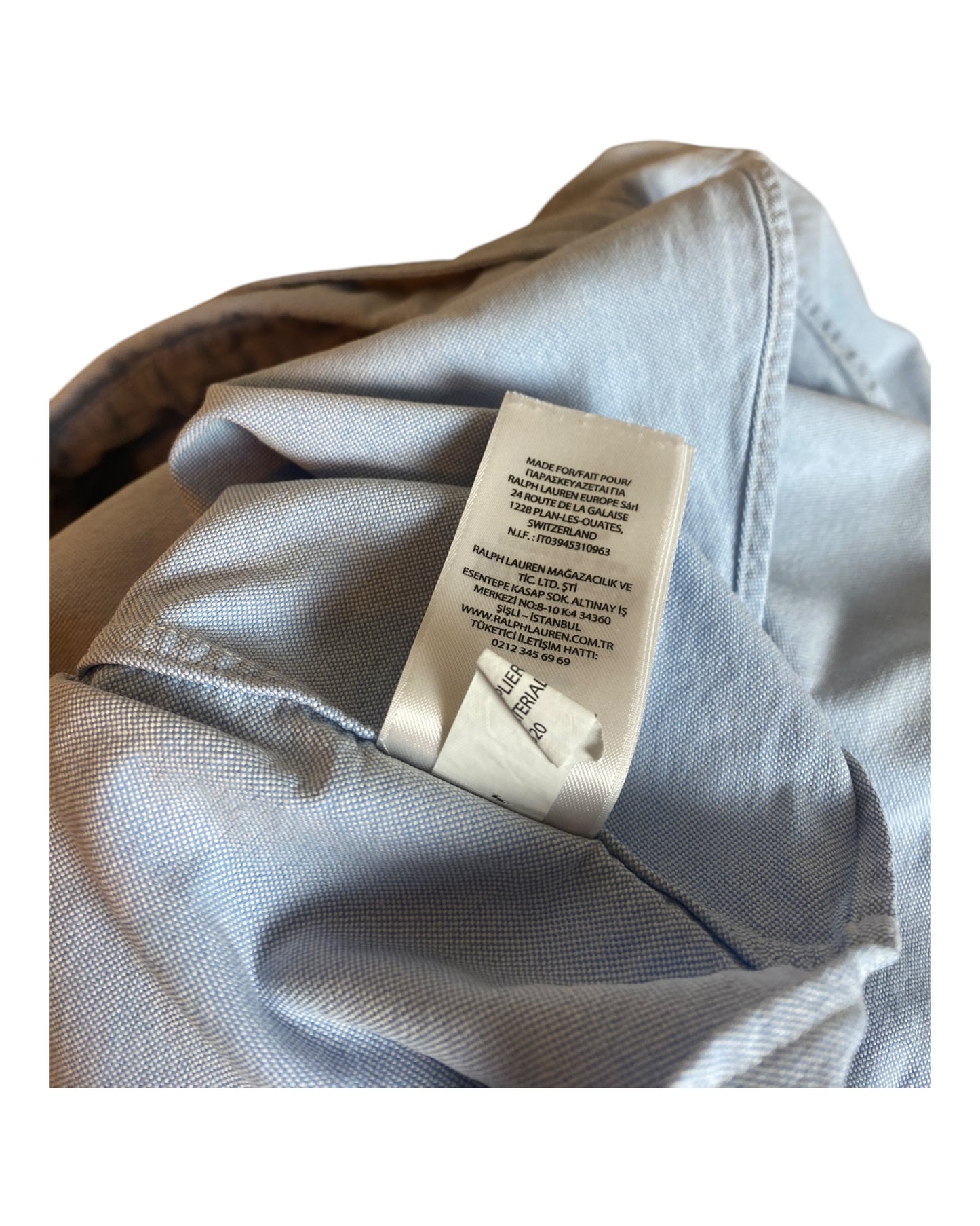 Polo Ralph Lauren Oxfordhemd hellblau Größe M