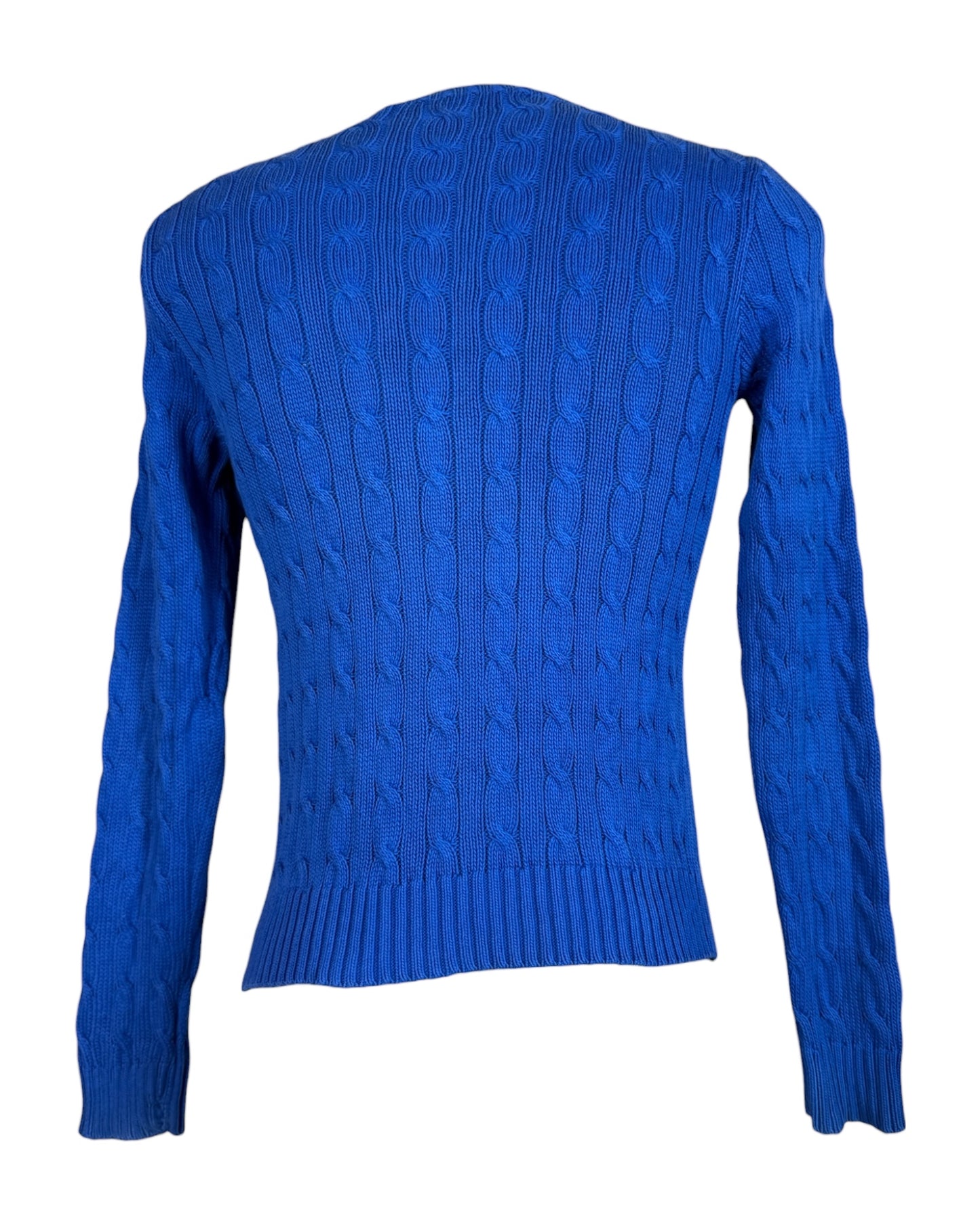 Polo Ralph Lauren Zopfmuster Pullover blau Größe M