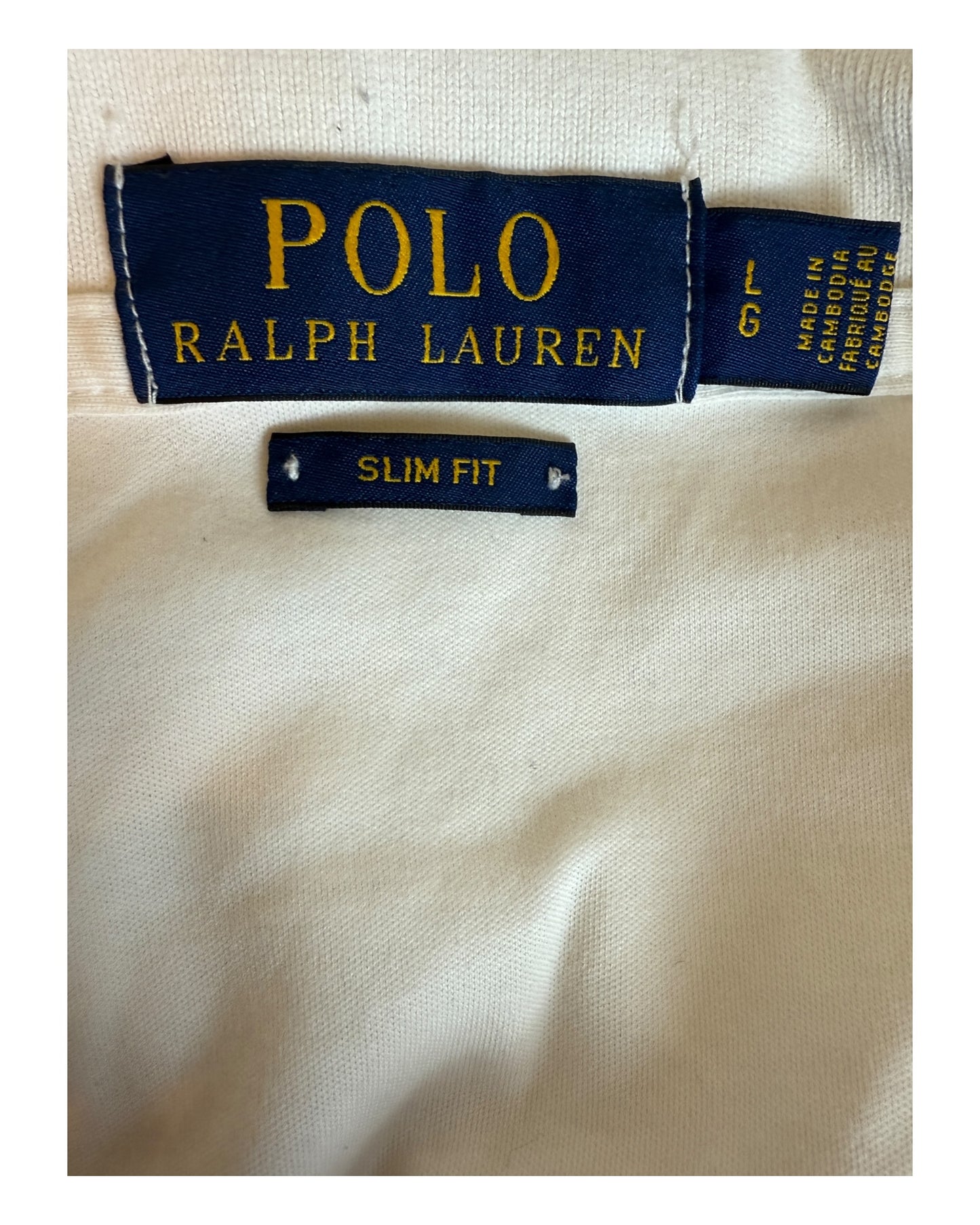 Polo Ralph Lauren Poloshirt weiß Größe L
