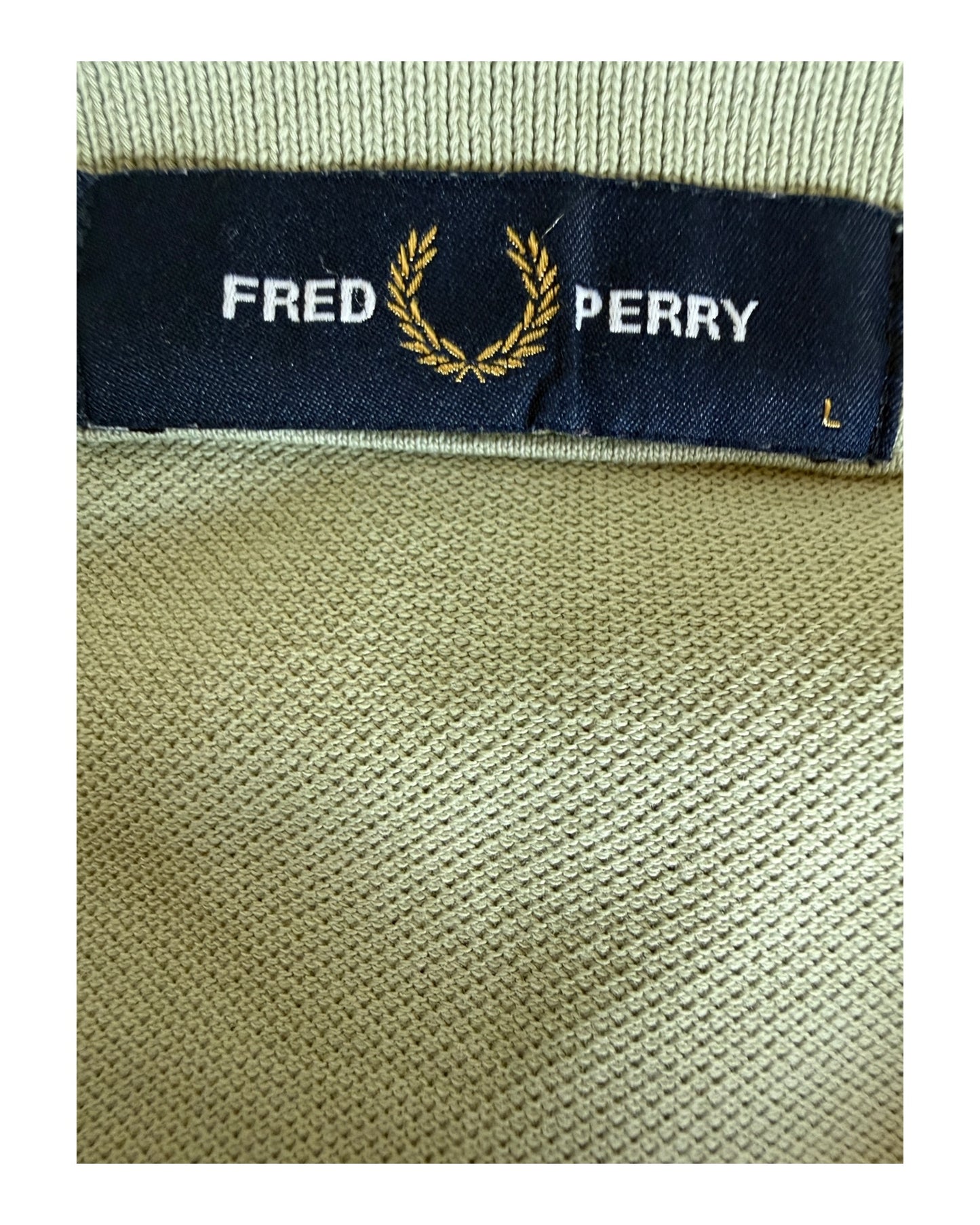 Fred Perry Poloshirt grün Größe L