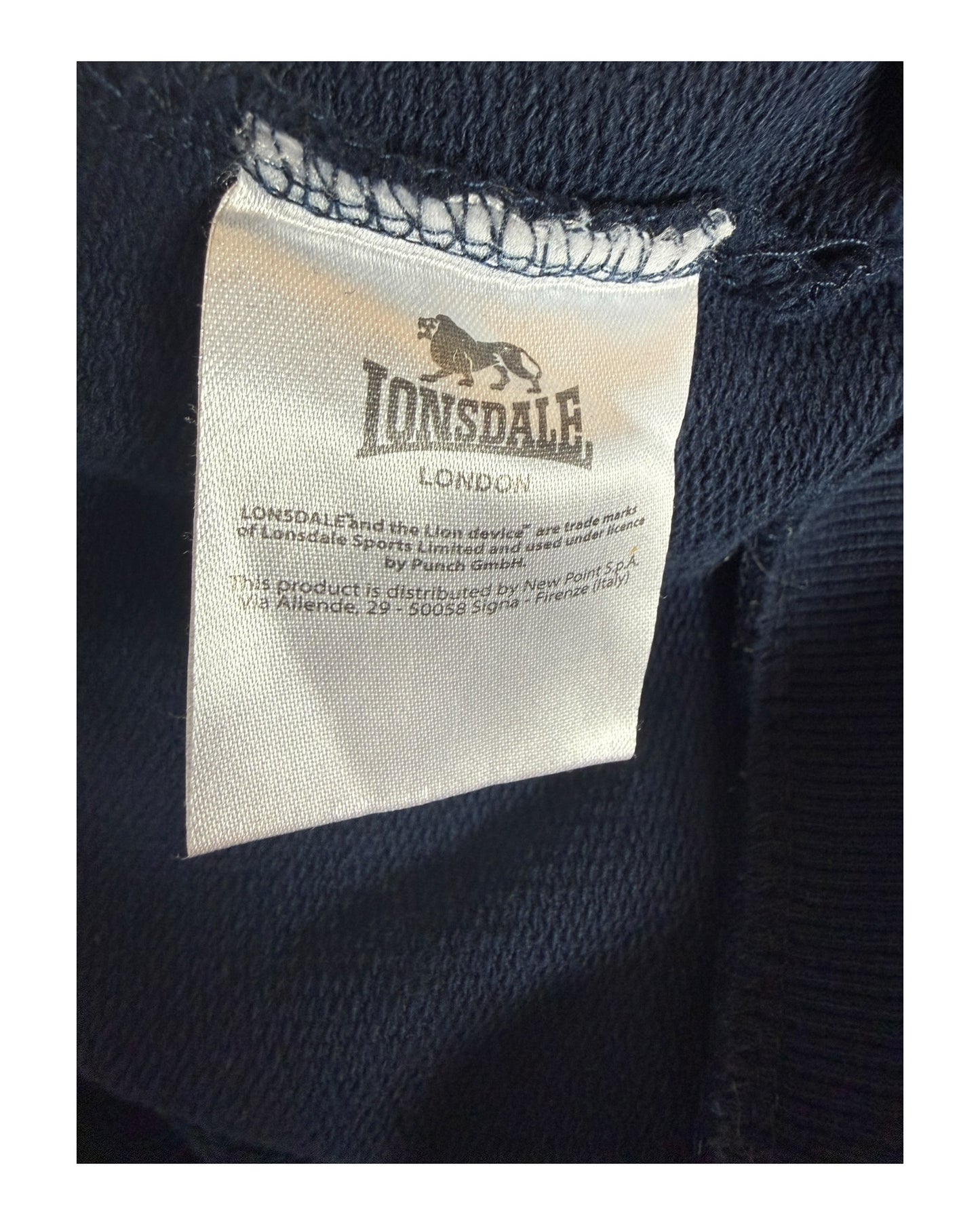 Lonsdale Strickjacke marineblau Größe XL