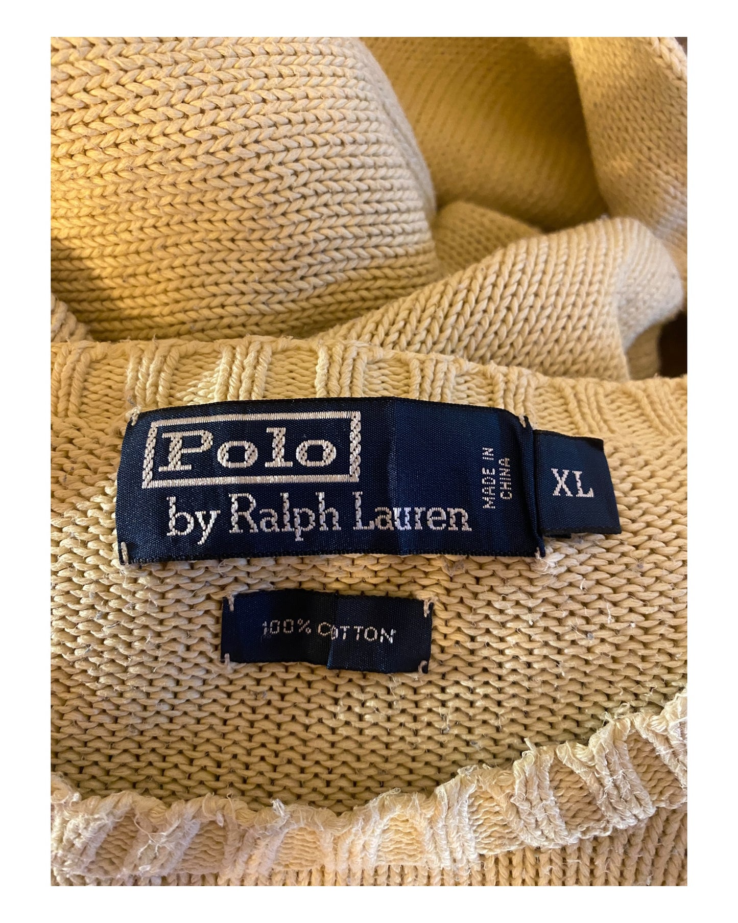Polo by Ralph Lauren Pullover beige Größe XL