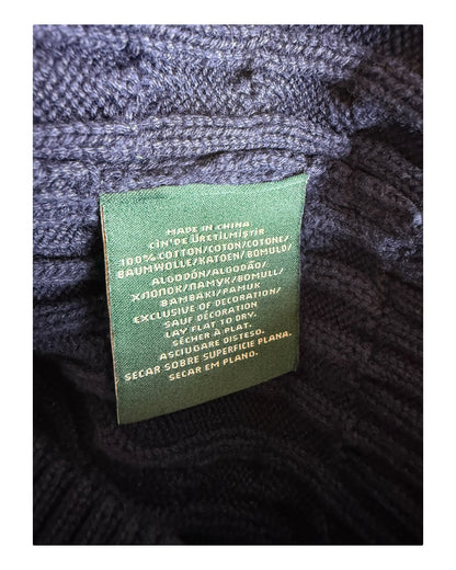 Polo Ralph Lauren Zopfmuster Pullover marineblau Größe S