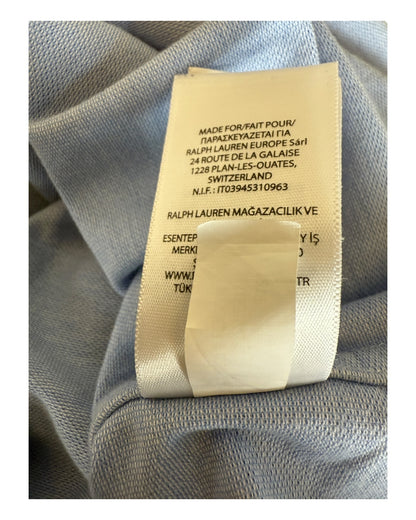 Polo Ralph Lauren Knit Oxford Bluse hellblau Größe M