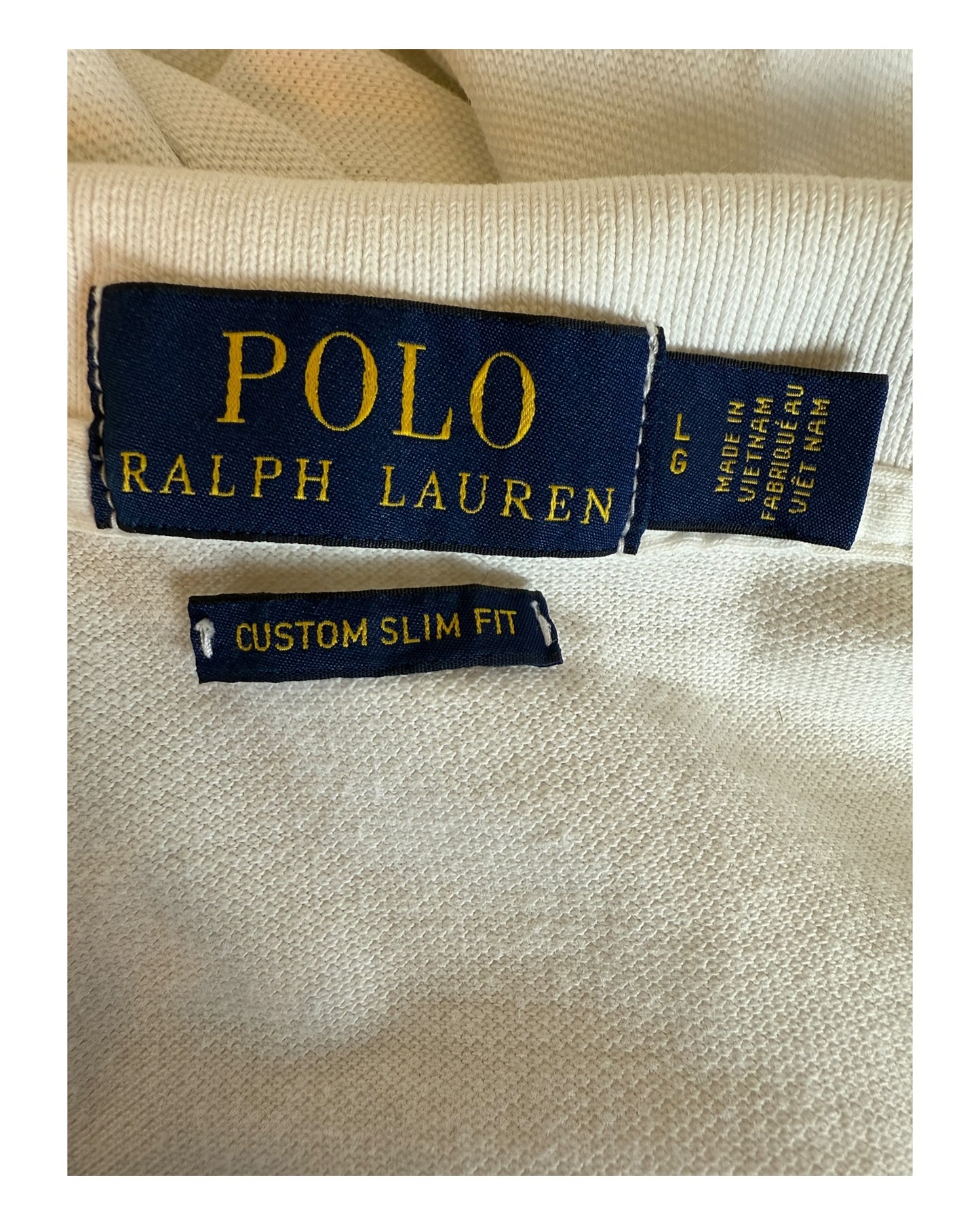 Polo Ralph Lauren Poloshirt weiß Größe L
