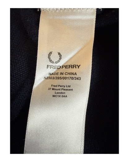Fred Perry Pullover marineblau Größe L