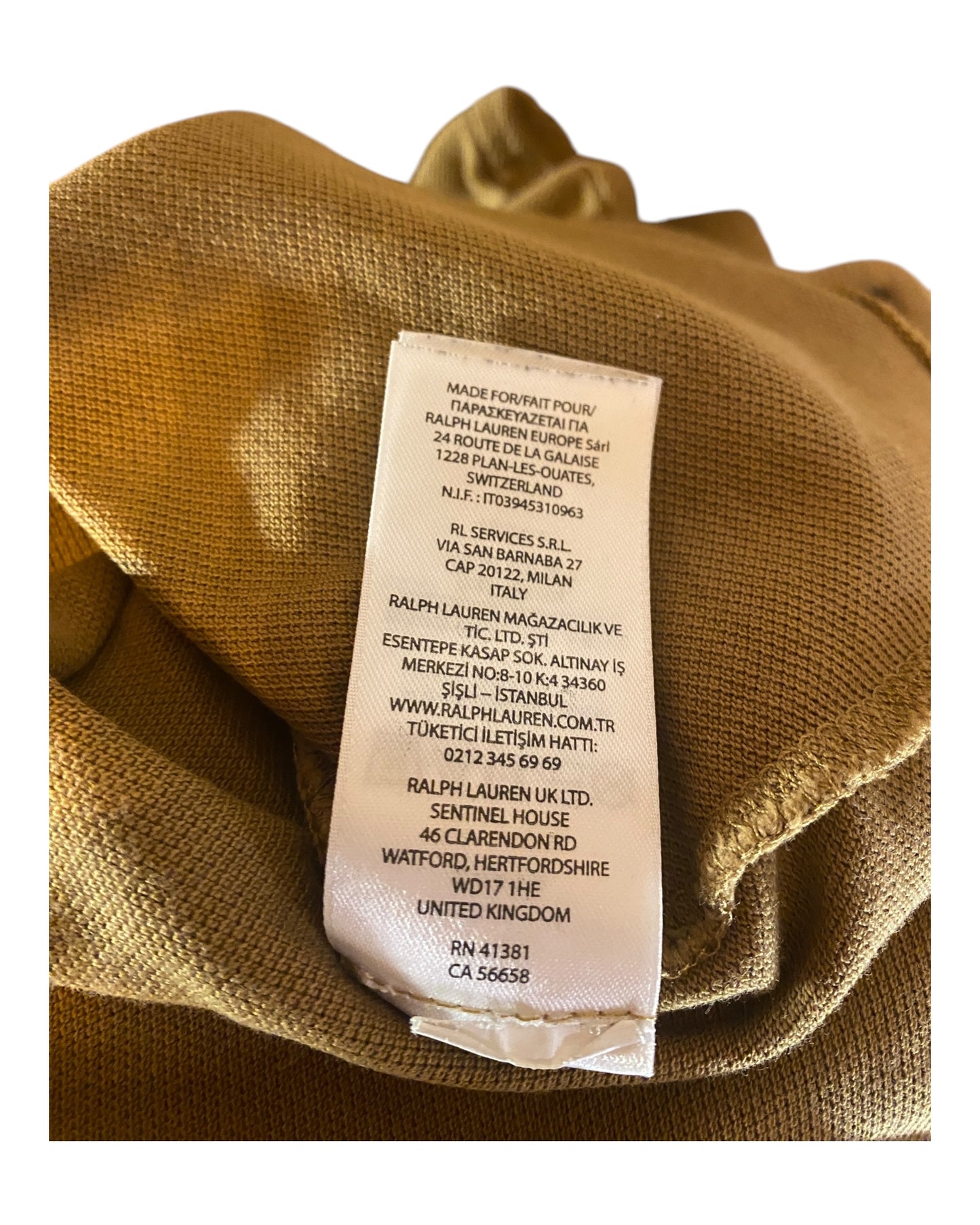 Polo Ralph Lauren Poloshirt khaki Größe L
