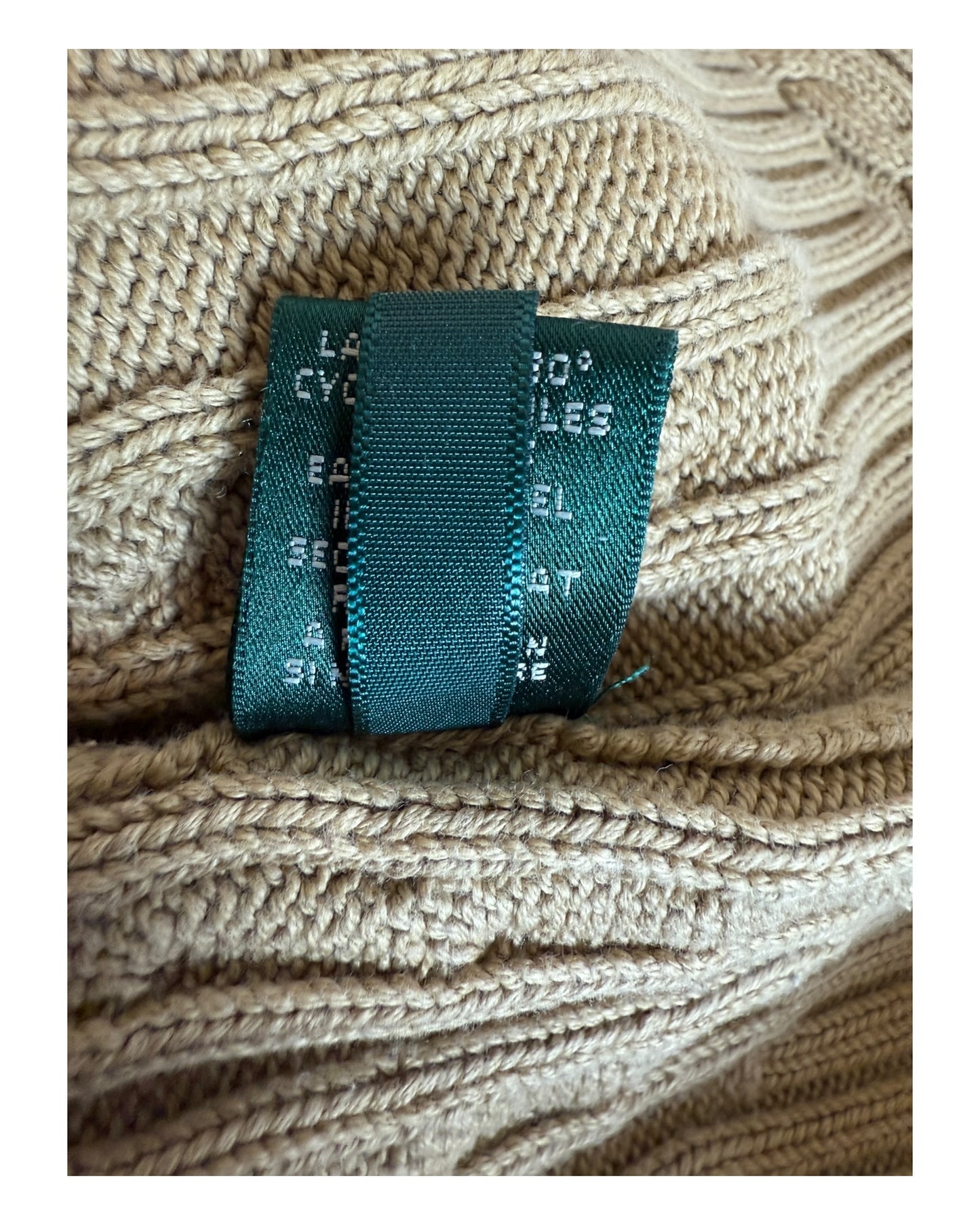 Polo Ralph Lauren Zopfmuster Pullover beige Größe S