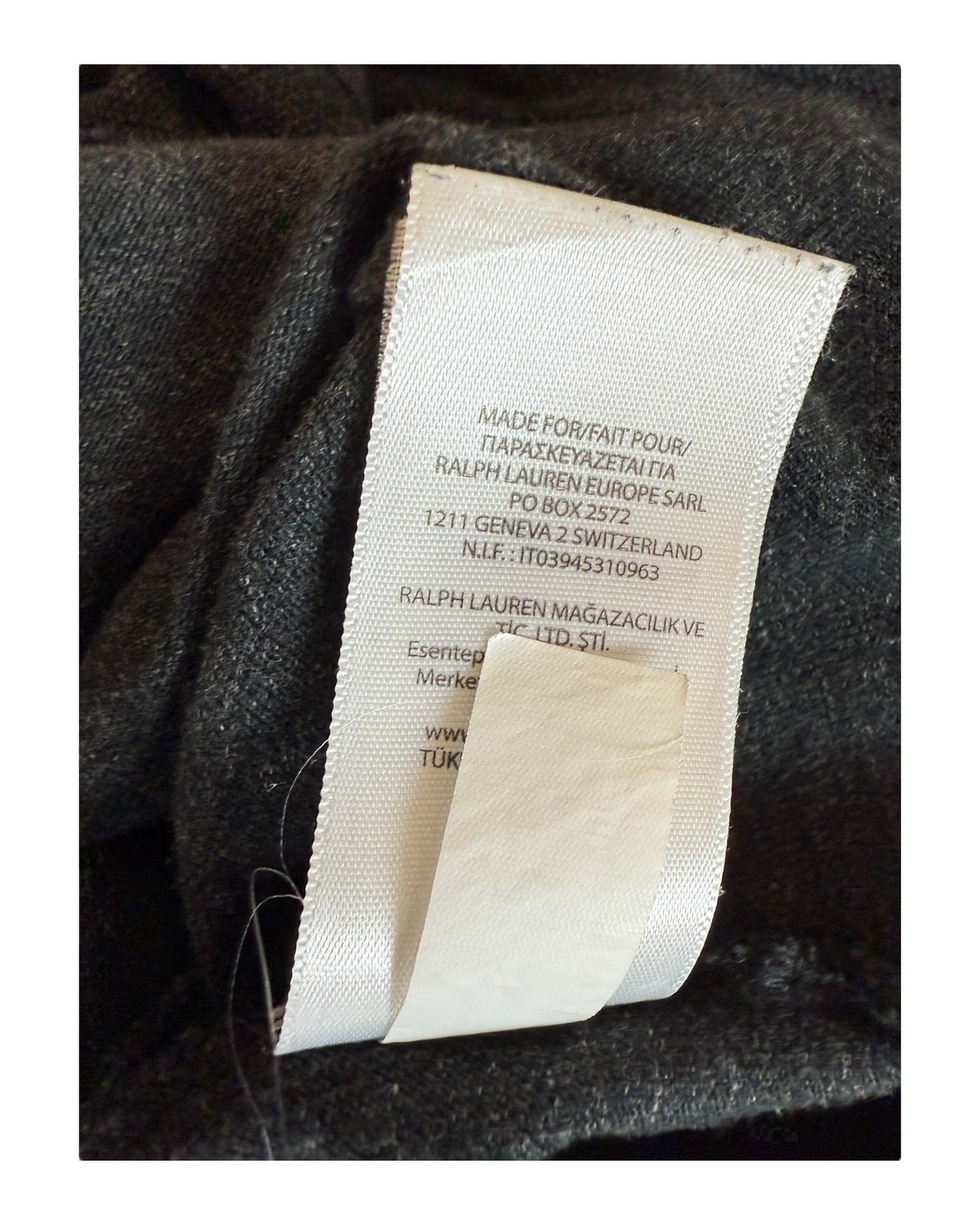 Polo Ralph Lauren Poloshirt schwarz meliert Größe M