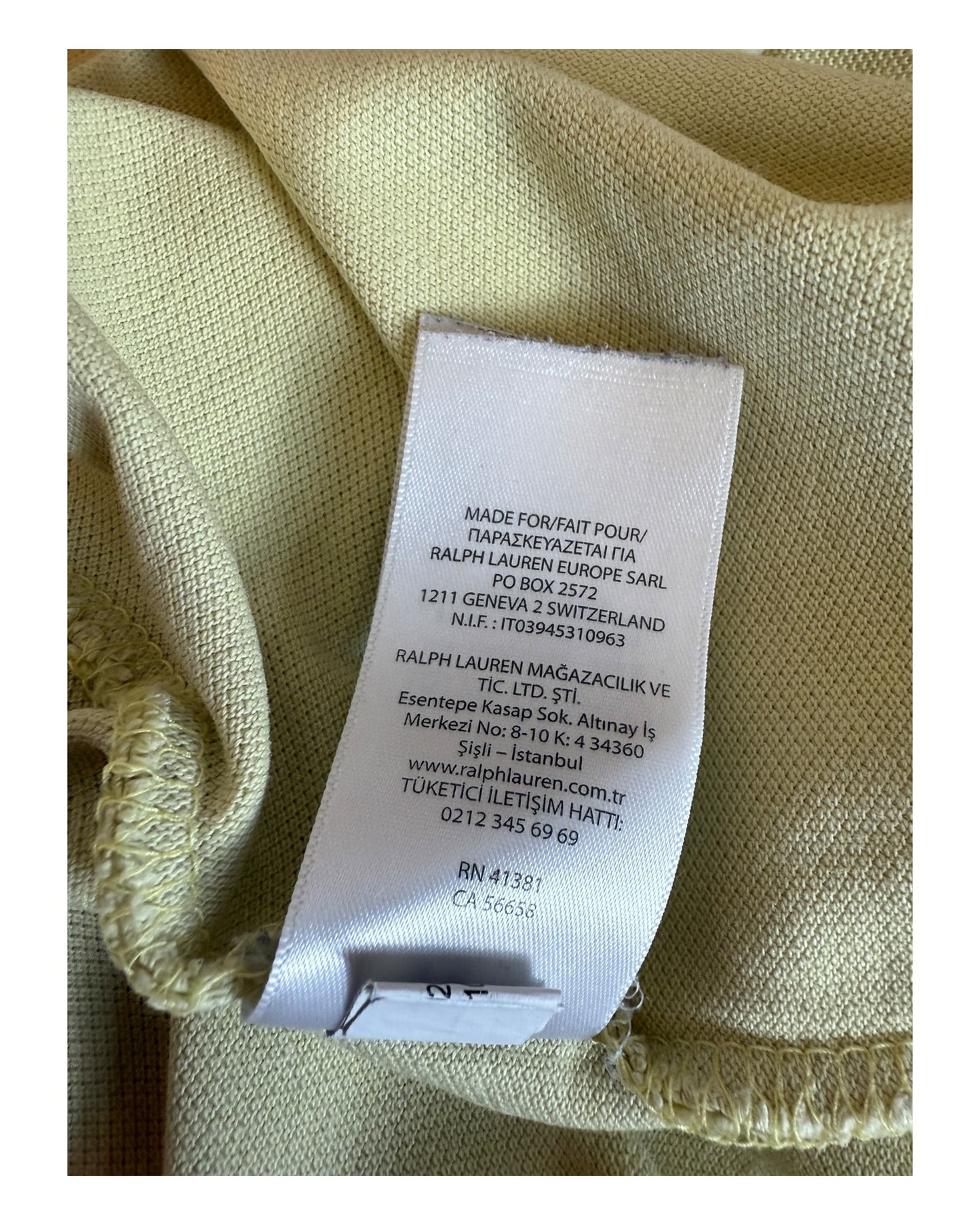 Polo Ralph Lauren Poloshirt gelb Größe M