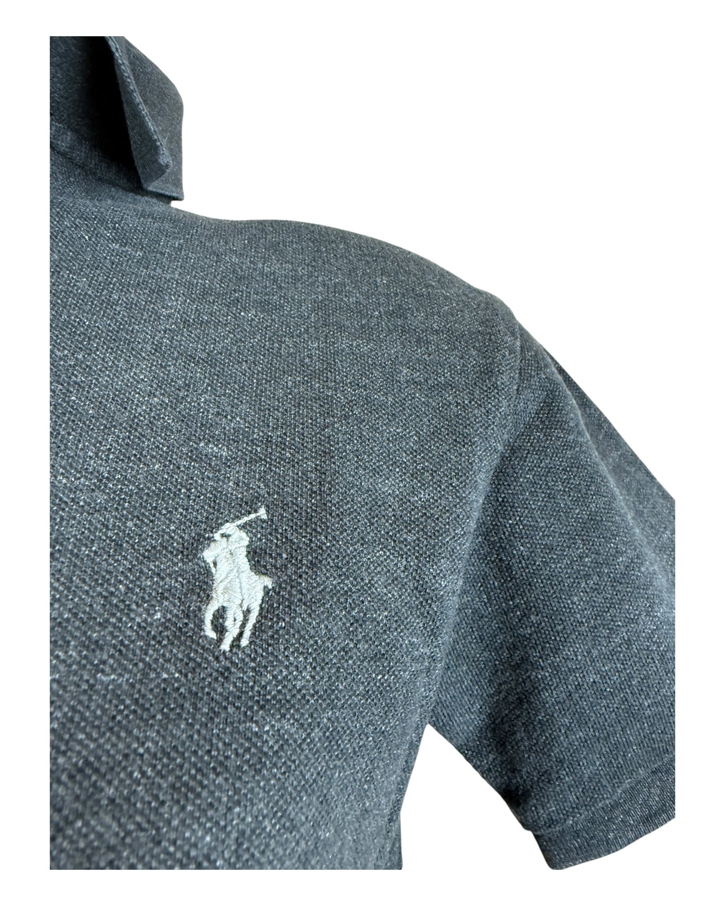 Polo Ralph Lauren Poloshirt schwarz meliert Größe M