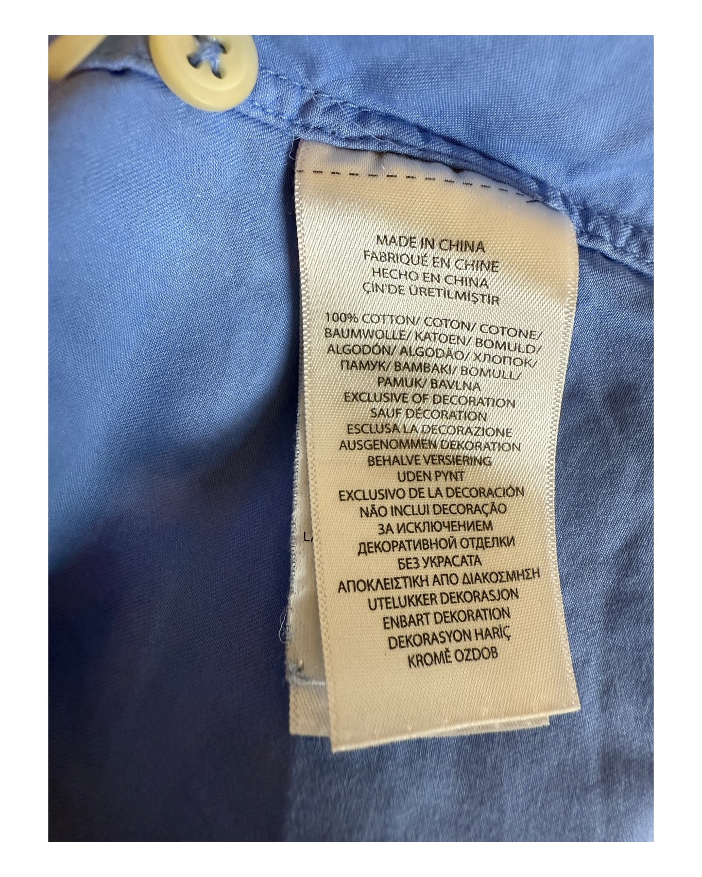 Polo Ralph Lauren Hemd hellblau Größe L