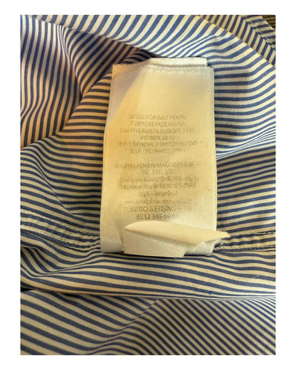 Polo Ralph Lauren Hemd blau weiß gestreift Größe M